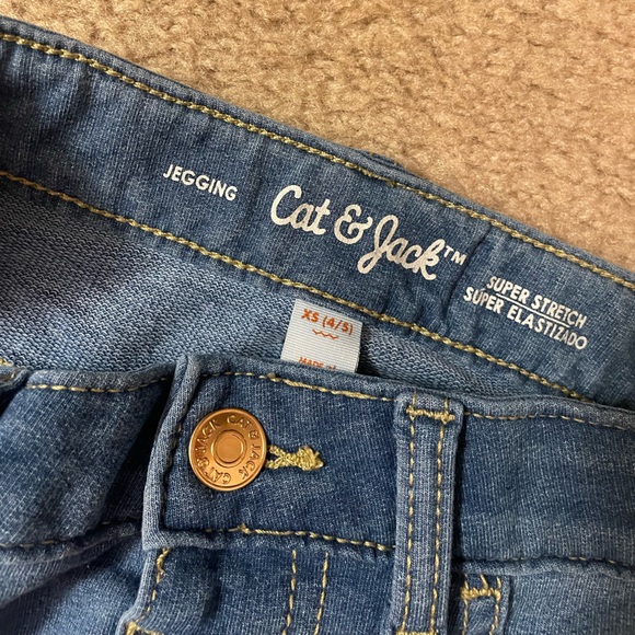 Cat & Jack Girls Jeggings with Adjustable Waist-Size XS (4/5)-Excellent cond - Picture 4 of 8